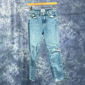 Paige Distressed Sarah Slim Jeans Sz 26